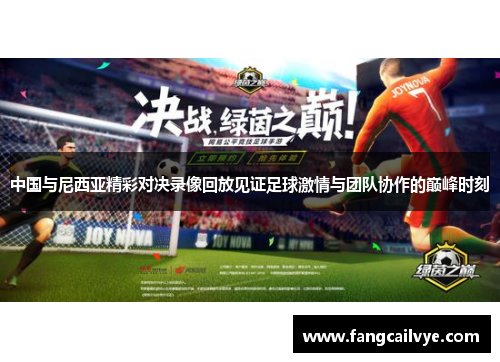 中国与尼西亚精彩对决录像回放见证足球激情与团队协作的巅峰时刻